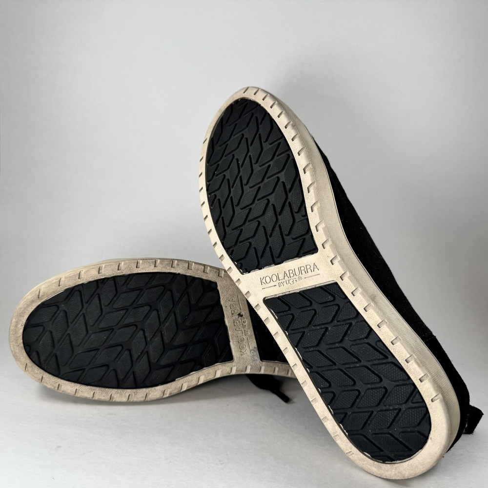 Koolaburra by UGG Womens Black Canvas Ribbon Lace Low‎ Top Sneakers Shoes 9.5 - Picture 7 of 8